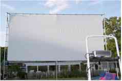 Outdoor Theater Projection Screen with front legs
